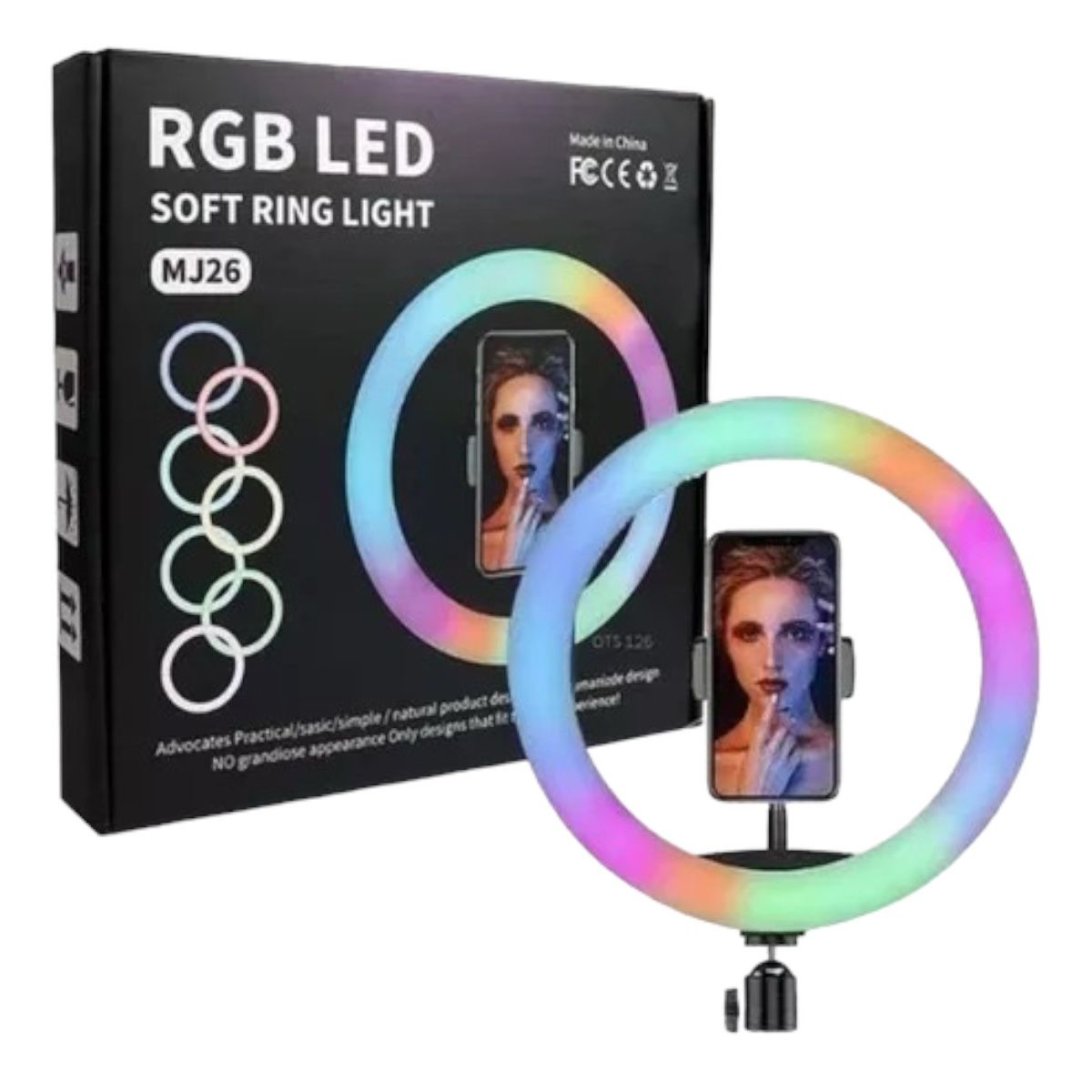 Aro de Luz 10 Pulgadas RGB con Tripie