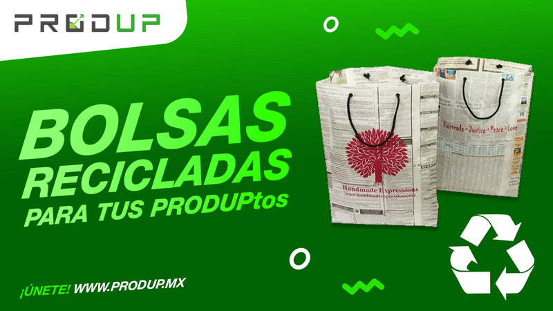 BOLSAS RECICLADAS PARA TUS PRODUPTOS