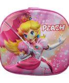 Mochila Escolar Lapicera Lonchera Térmica 3piezas Mochilas Para Niños Primaria Con Gran Capacidad Dibujo 3D Peach