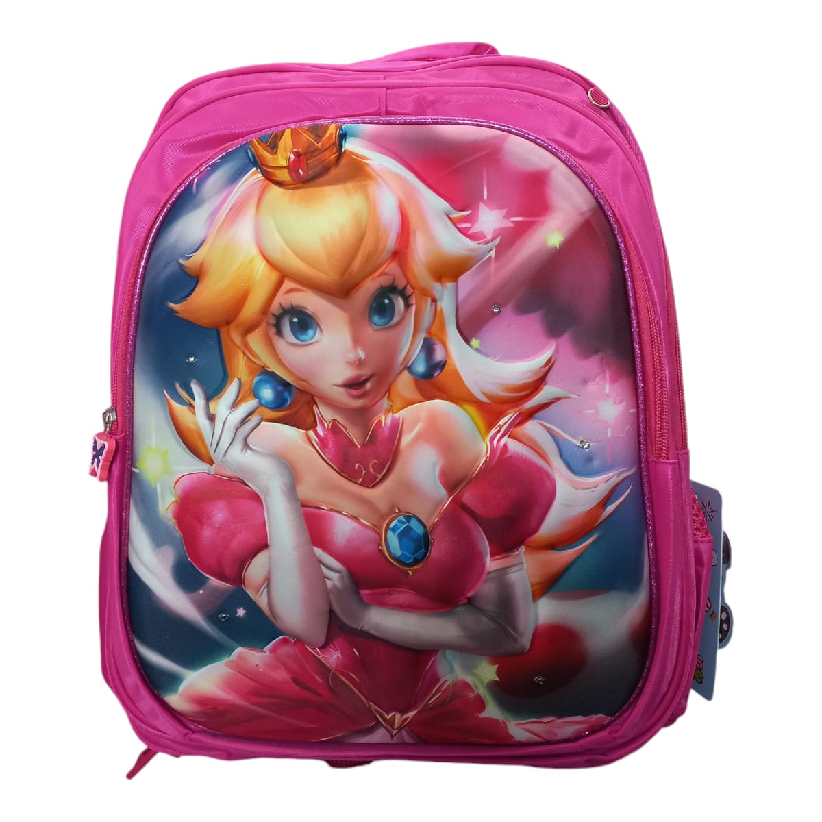 Mochila Escolar Lapicera Lonchera Térmica 3piezas Mochilas Para Niños Primaria Con Gran Capacidad Dibujo 3D Peach