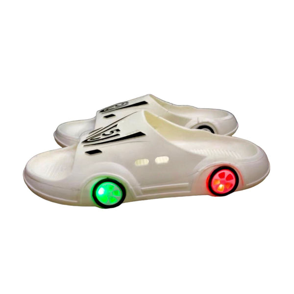 Chanclas Sandalias Infantiles Carro Con Luz Led En Ruedas