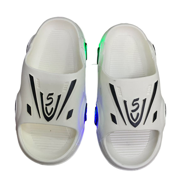 Chanclas Sandalias Infantiles Carro Con Luz Led En Ruedas