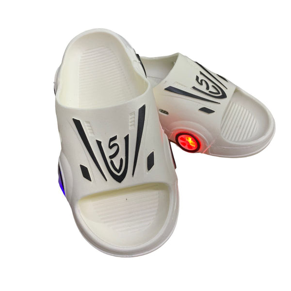 Chanclas Sandalias Infantiles Carro Con Luz Led En Ruedas