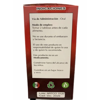 Artribion Complex 60 Tabletas Ortiga Ajo Rey Fórmula Extra Fuerte Dolor
