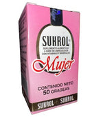 Sukrol Mujer Vigorizante y Multivitaminico 50 Grageas Compuesto Aminoácidos Y Antioxidantes.
