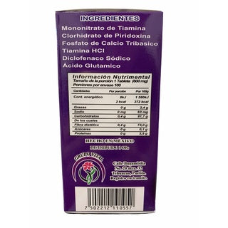 Vitaminas Neurotropas Tribedoce Con Gingo Biloba 100 Tabletas